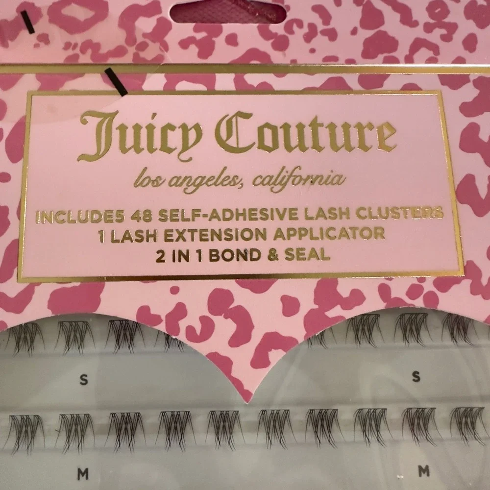 NEW Juicy Couture DIY Lash‎ Extension Kit 48 Clusters Bond Seal Applicator